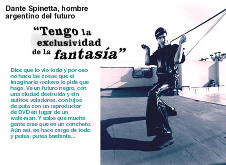 Dante Spinetta, hombre argentino del futuro
