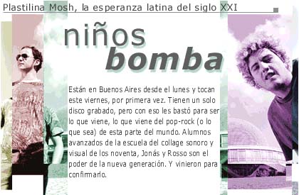 ni&ntilde;os bomba