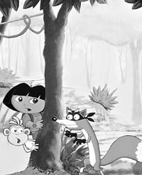 Dora la exploradora se propone interactuar con los televidentes.