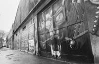    Ex Mercado del Pescado, para el cual existen varios proyectos. Arriba, museo de arte en el Pasaje Lan&iacute;n.