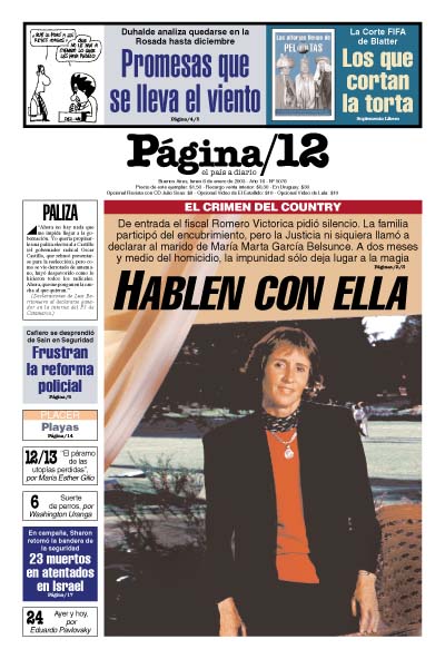 Tapa de la fecha 06-01-2003