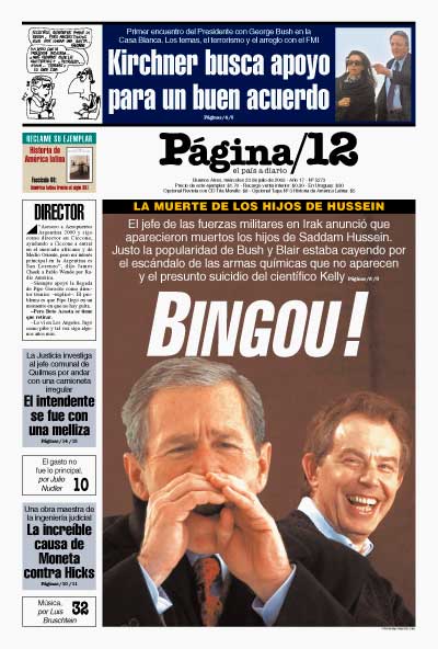 Tapa de la fecha 23-07-2003