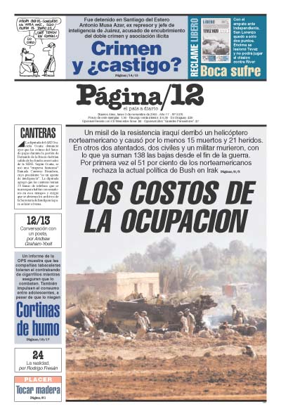 Tapa de la fecha 03-11-2003