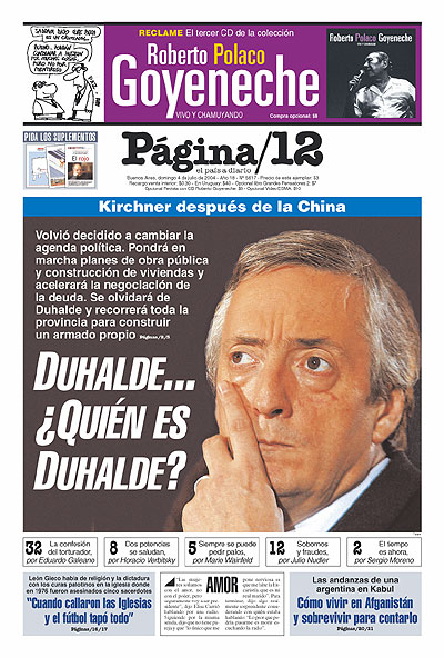 Tapa de la fecha 04-07-2004