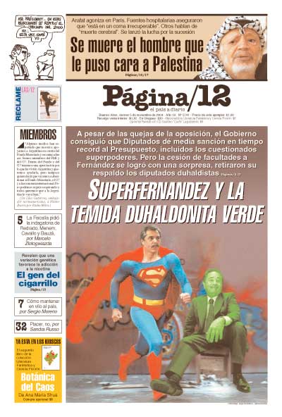 Tapa de la fecha 05-11-2004