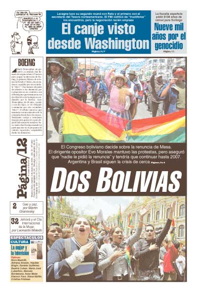 Tapa de la fecha 08-03-2005