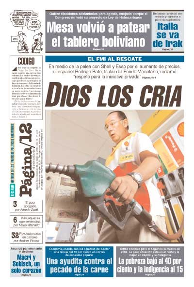 Tapa de la fecha 16-03-2005