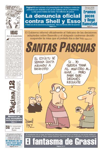 Tapa de la fecha 22-03-2005