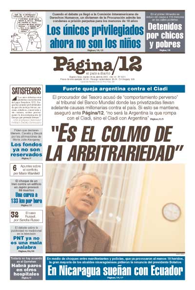 Tapa de la fecha 26-04-2005