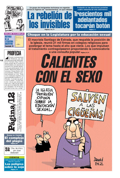 Tapa de la fecha 12-10-2005
