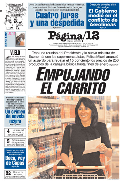 Tapa de la fecha 02-12-2005
