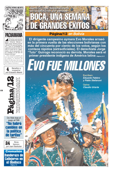 Tapa de la fecha 19-12-2005