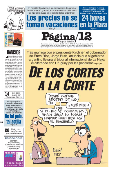 Tapa de la fecha 26-01-2006