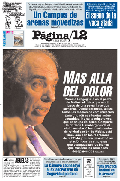 Tapa de la fecha 21-04-2006