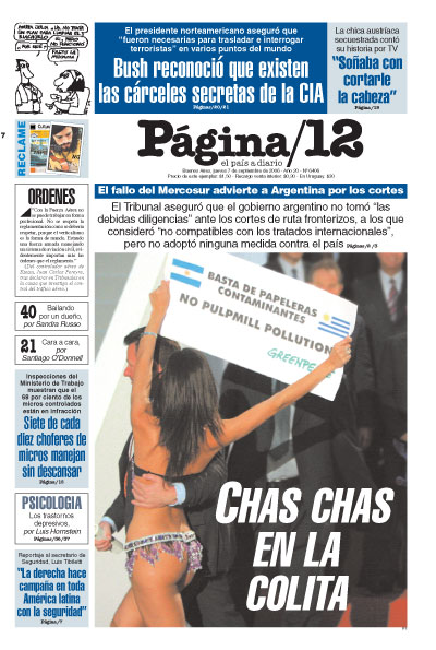 Tapa de la fecha 07-09-2006