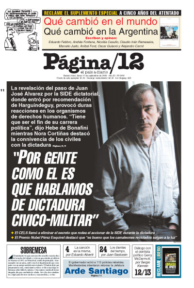 Tapa de la fecha 11-09-2006