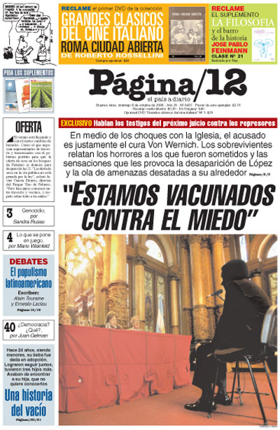 Tapa de la fecha 08-10-2006