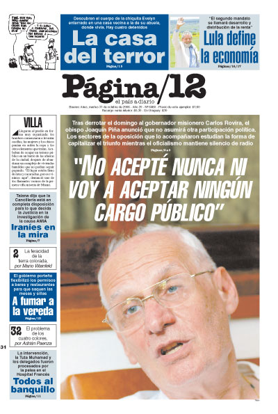 Tapa de la fecha 31-10-2006