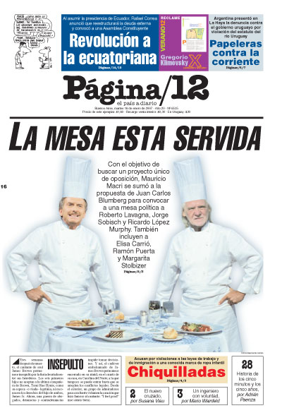 Tapa de la fecha 16-01-2007