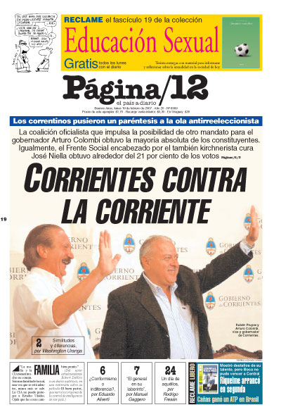 Tapa de la fecha 19-02-2007