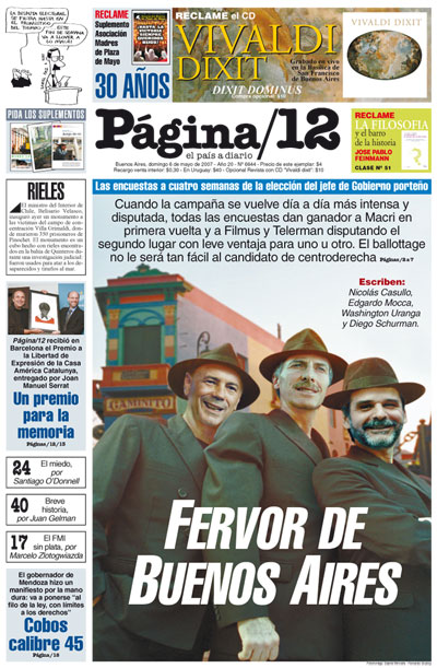 Tapa de la fecha 06-05-2007