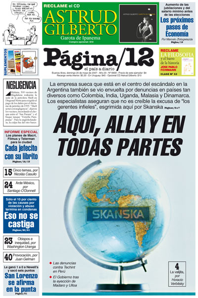 Tapa de la fecha 20-05-2007