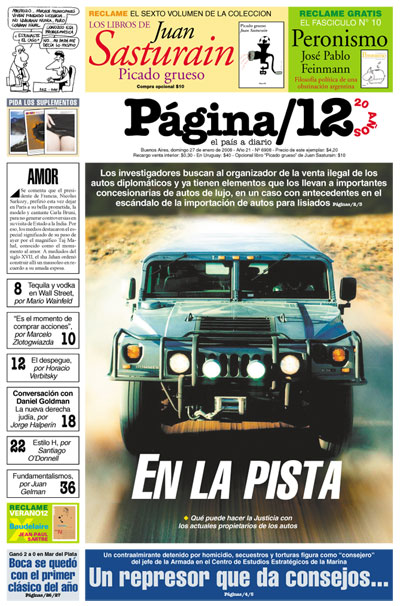 Tapa de la fecha 27-01-2008
