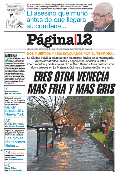 Tapa de la fecha 30-10-2012