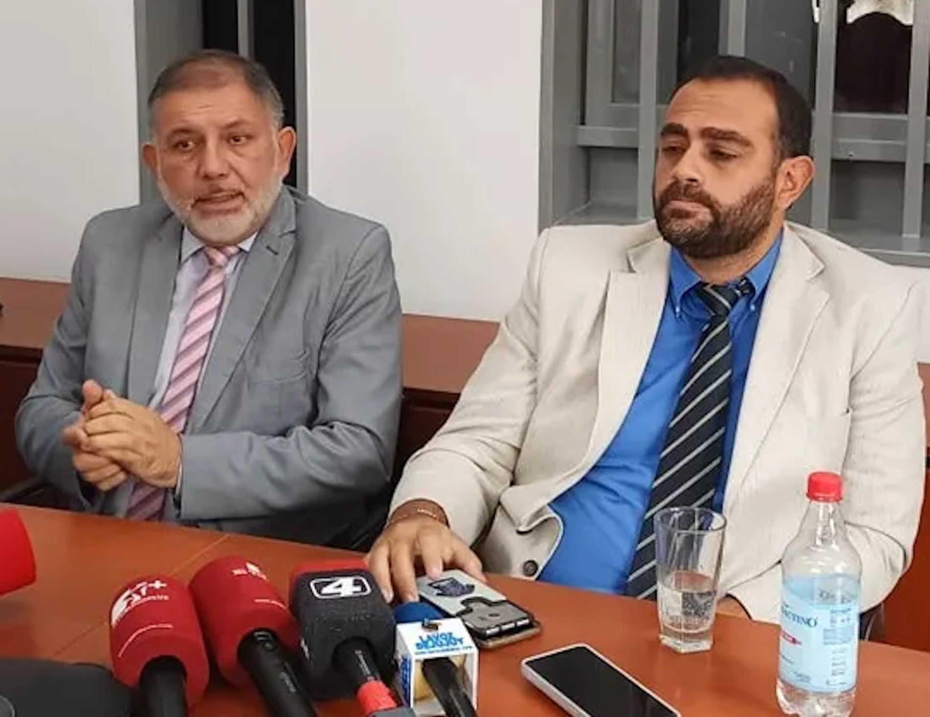 Los fiscales Walter Rondón y Guillermo Beller. 