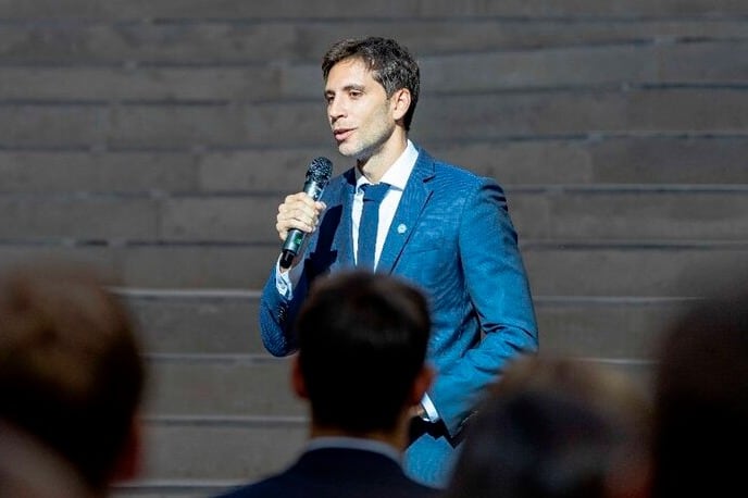 Santiago Passaglia, intendente de San Nicolás.