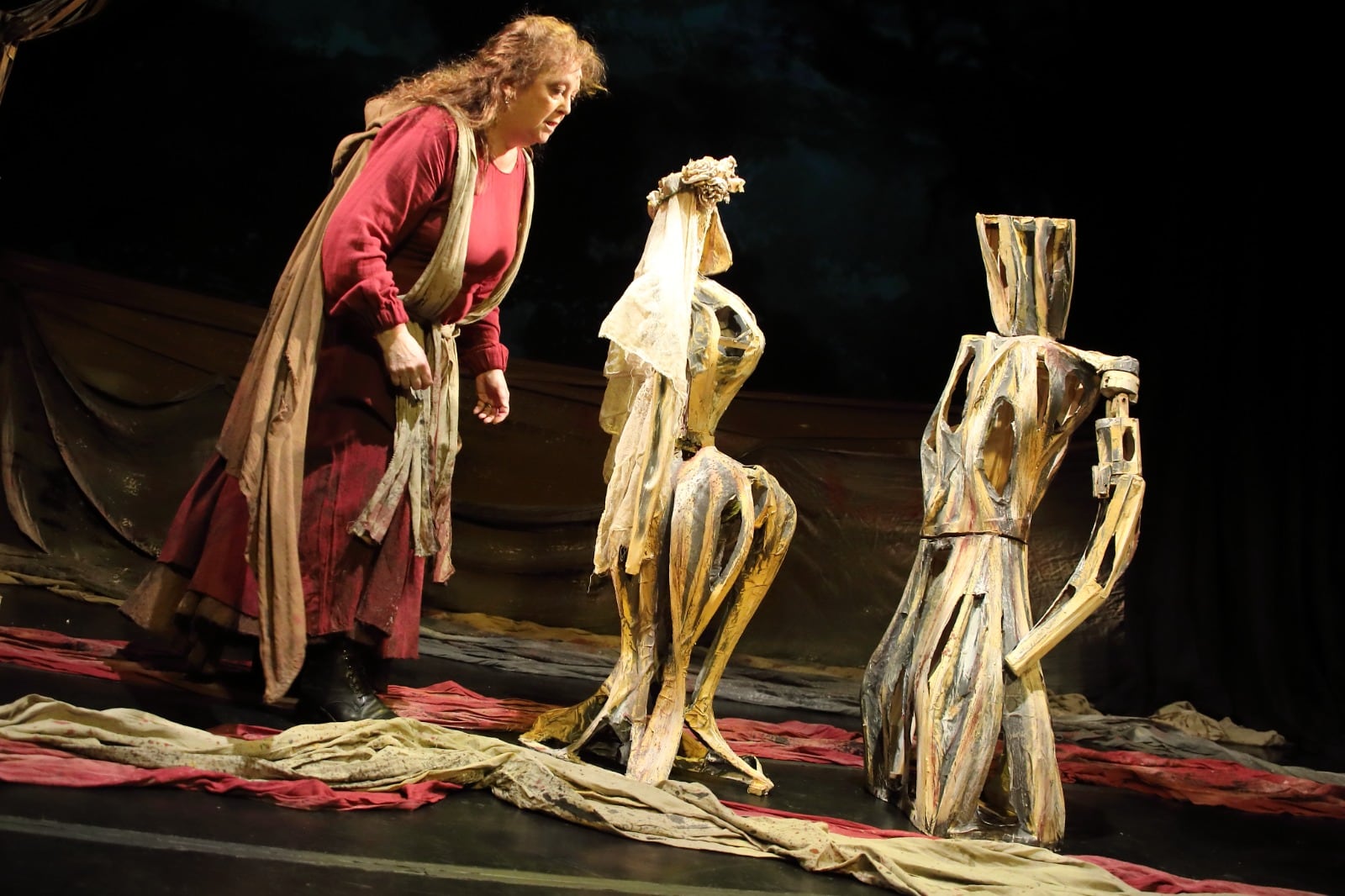 Mónica Felippa protagoniza la pieza teatral. Imagen: Gentileza Ana María Ferrari. 