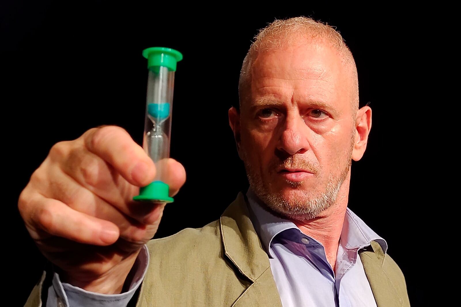 "Mi pasado como clown fue un elemento importante para la puesta", dice Federman.