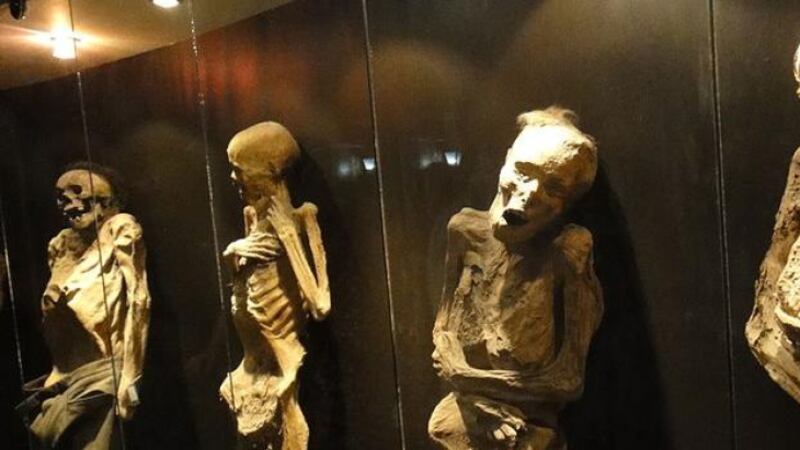 Seis cuerpos momificados forman parte de la muestra itinerante que ahora se encuentra en la capital de México, y que segun los especialistas, podría ser peligroso para los humanos. (Foto: MUMO)