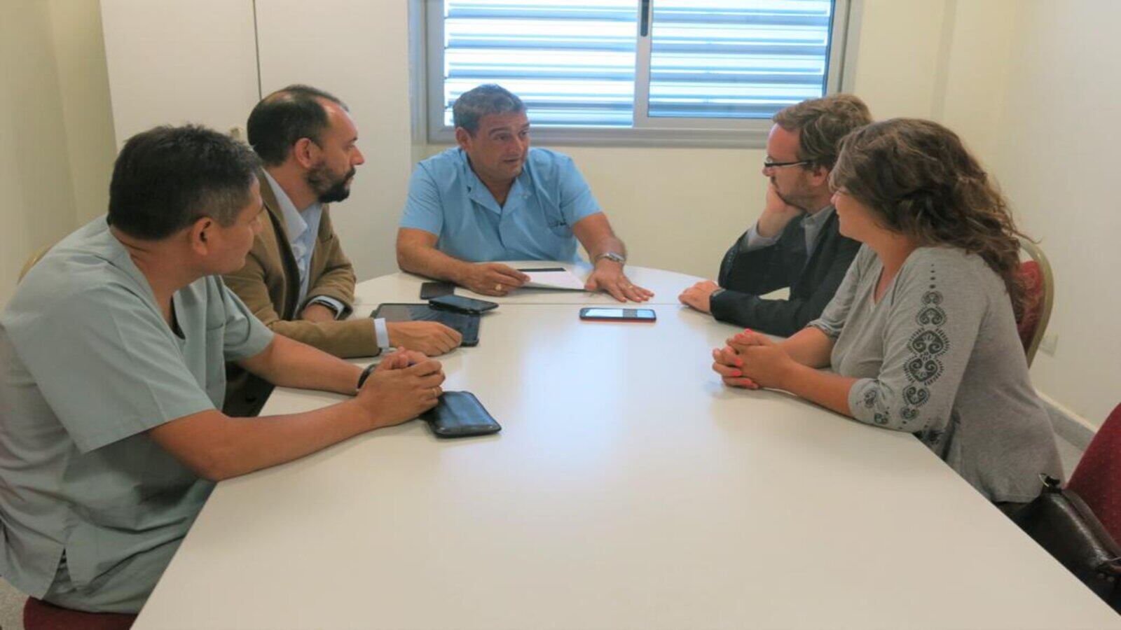 Reunión en el Hospital Materno Infantil