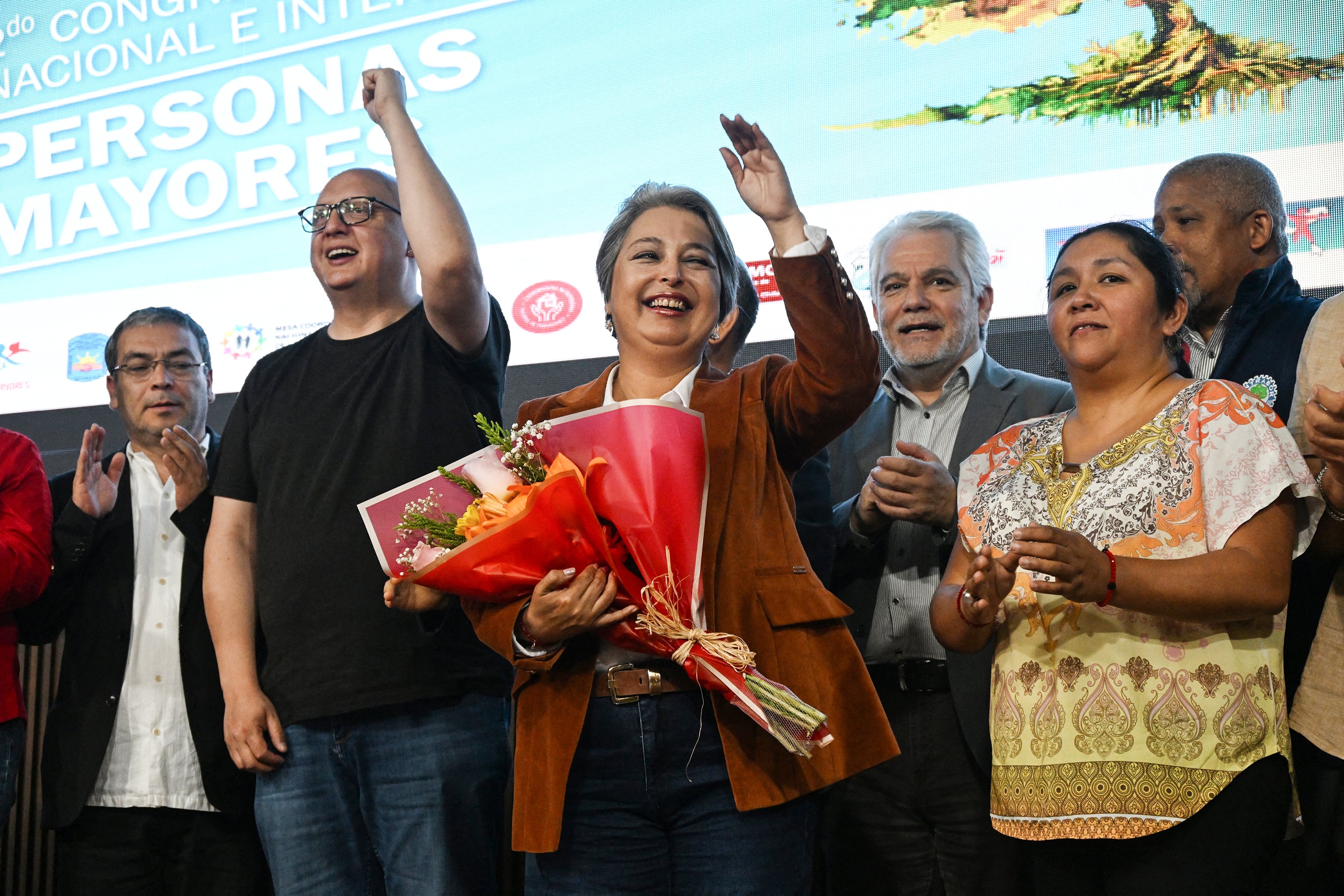 Jeannett Jara, candidata a presidenta de la izquierda en Chile.