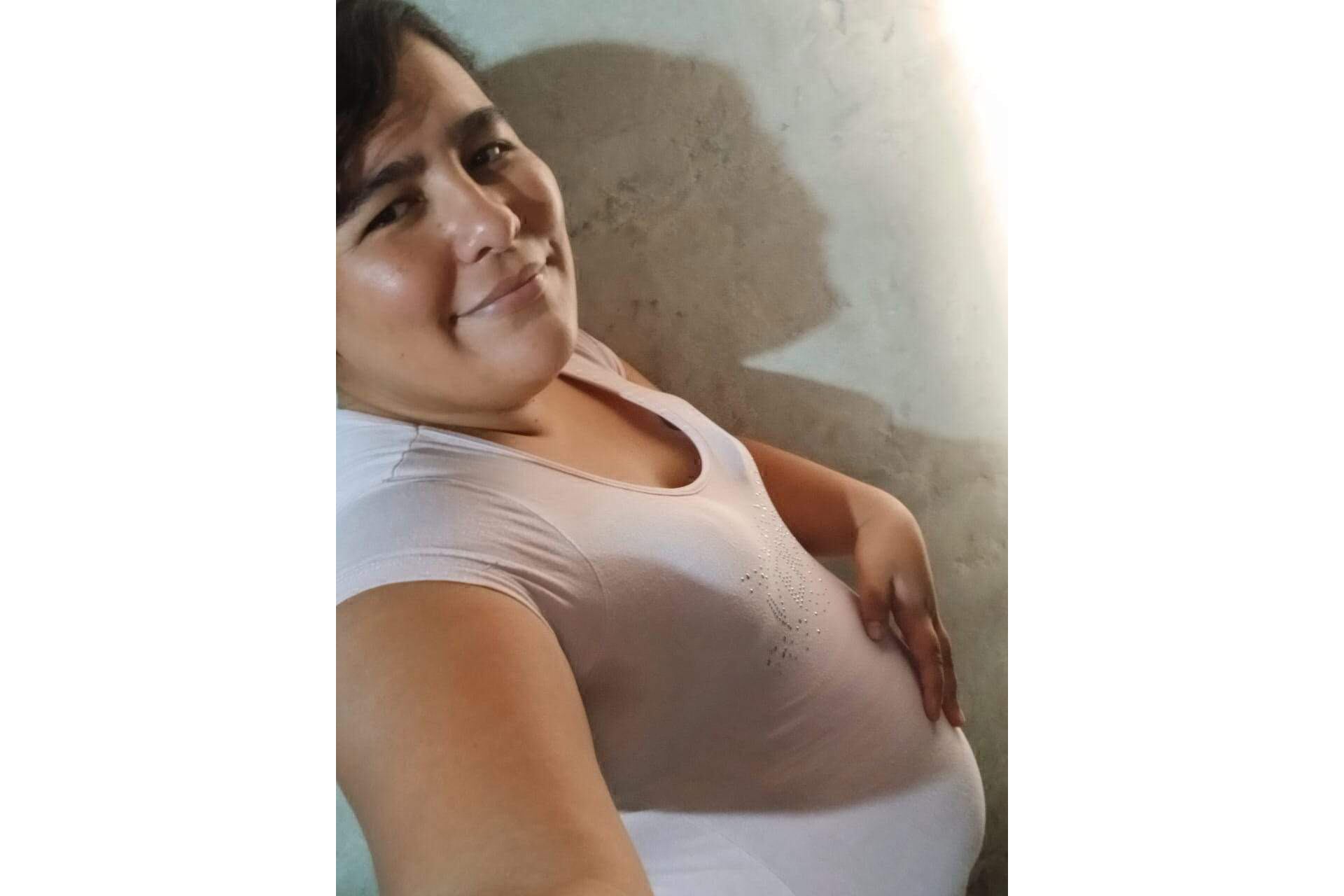 Vanesa Molina durante su embarazo.