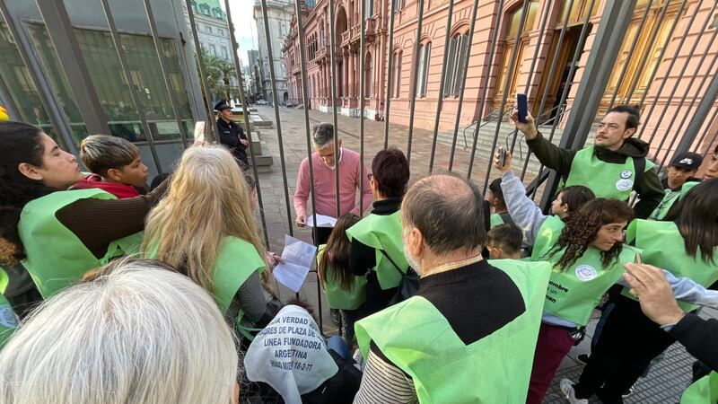 Las cartas fueron entregadas en la Casa Rosada, en el Congreso y en tribunales.