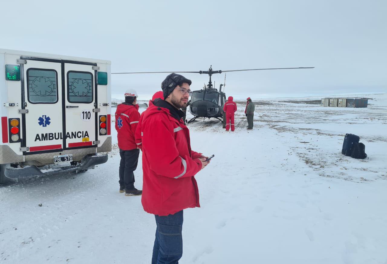 Hay alerta por el frío y la nieve en el Sur. 