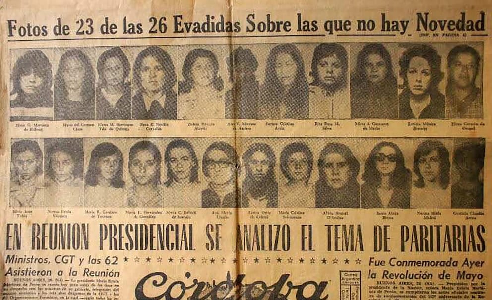 Un recorte de la época. La fuga fue tan bien orquestada que en principio no encontraron a ninguna. 