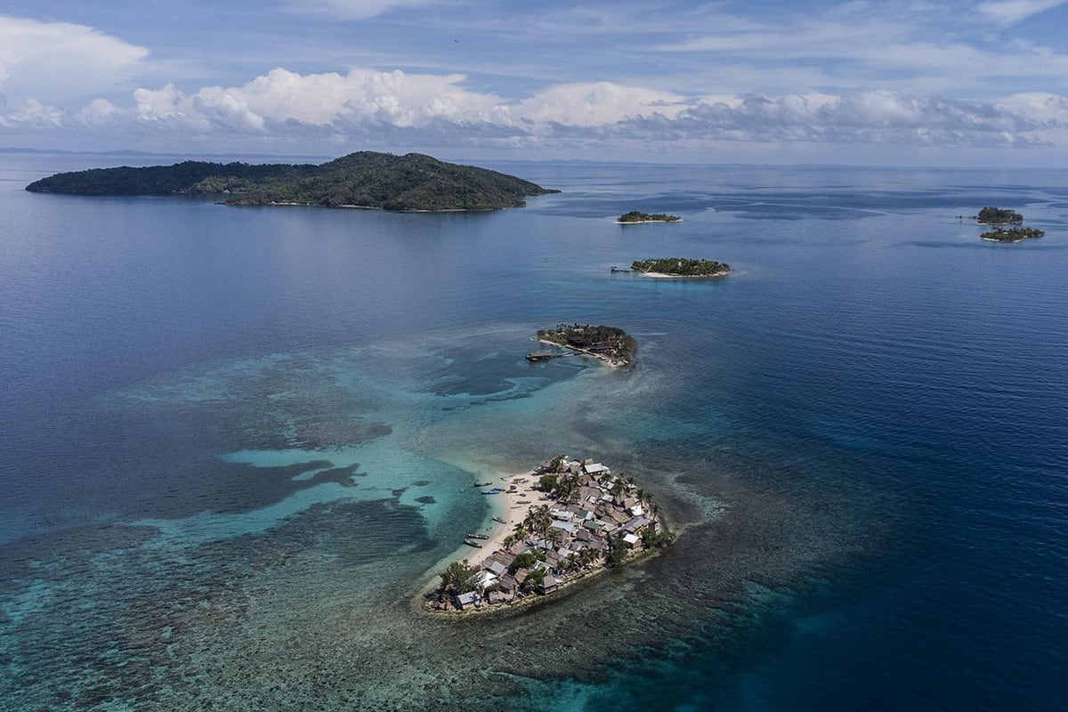 Cayo Cochinos desde el aire