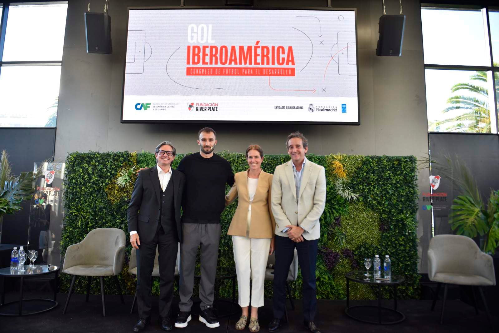 Christian Asinelli, Germán Pezzella, Clara D'Onofrio e Ignacio Villarroel