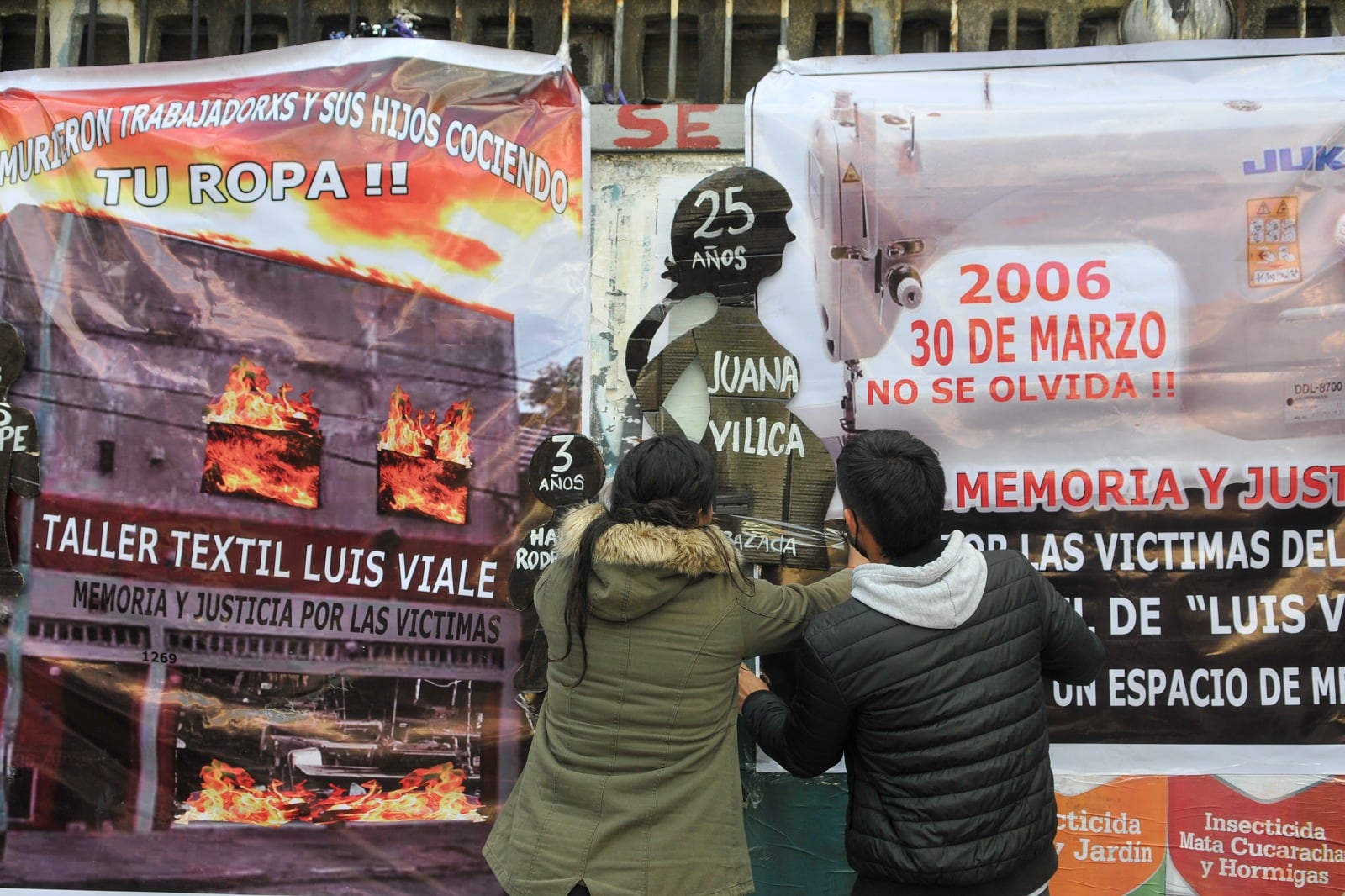 Acto aniversario del incendio durante 2022.