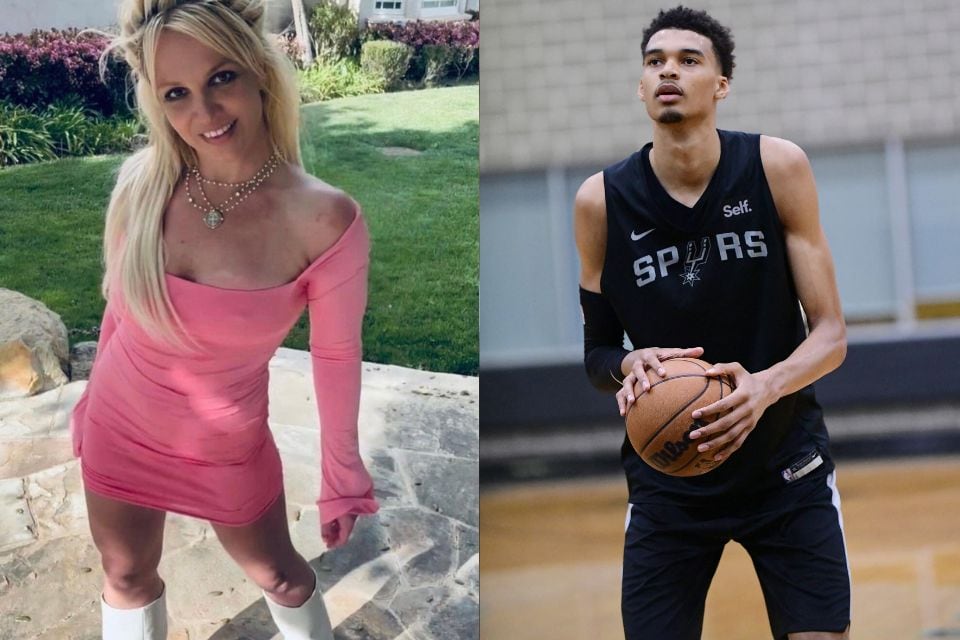 Britney Spears y Victor Wembanyama, involucrados en un escándalo en Las Vegas.