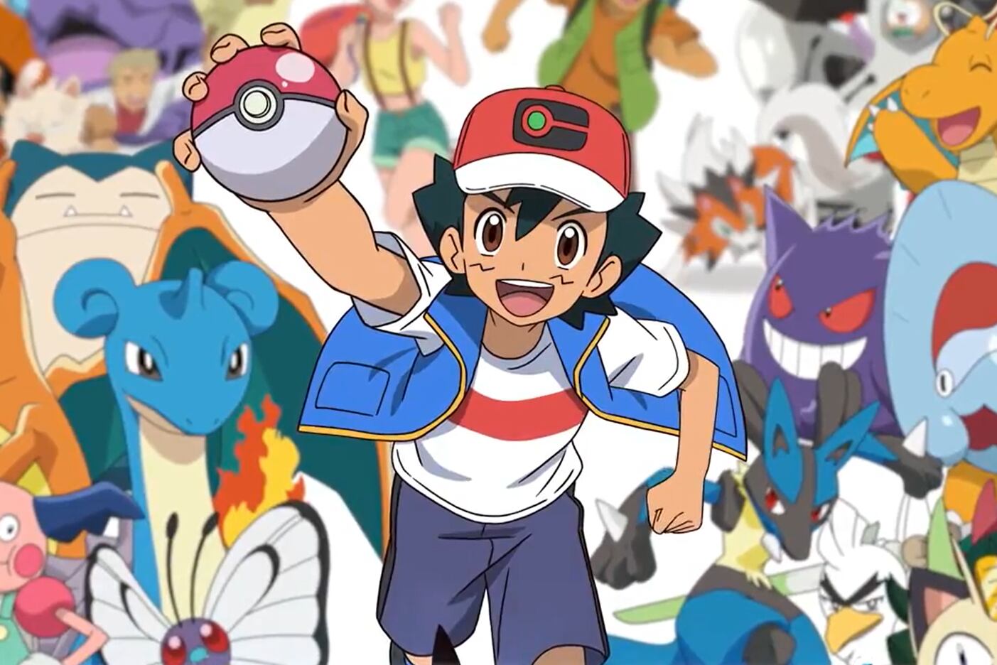 Ash Ketchum  y Pikachu se despiden de Pokémon. Imagen: captura de pantalla.