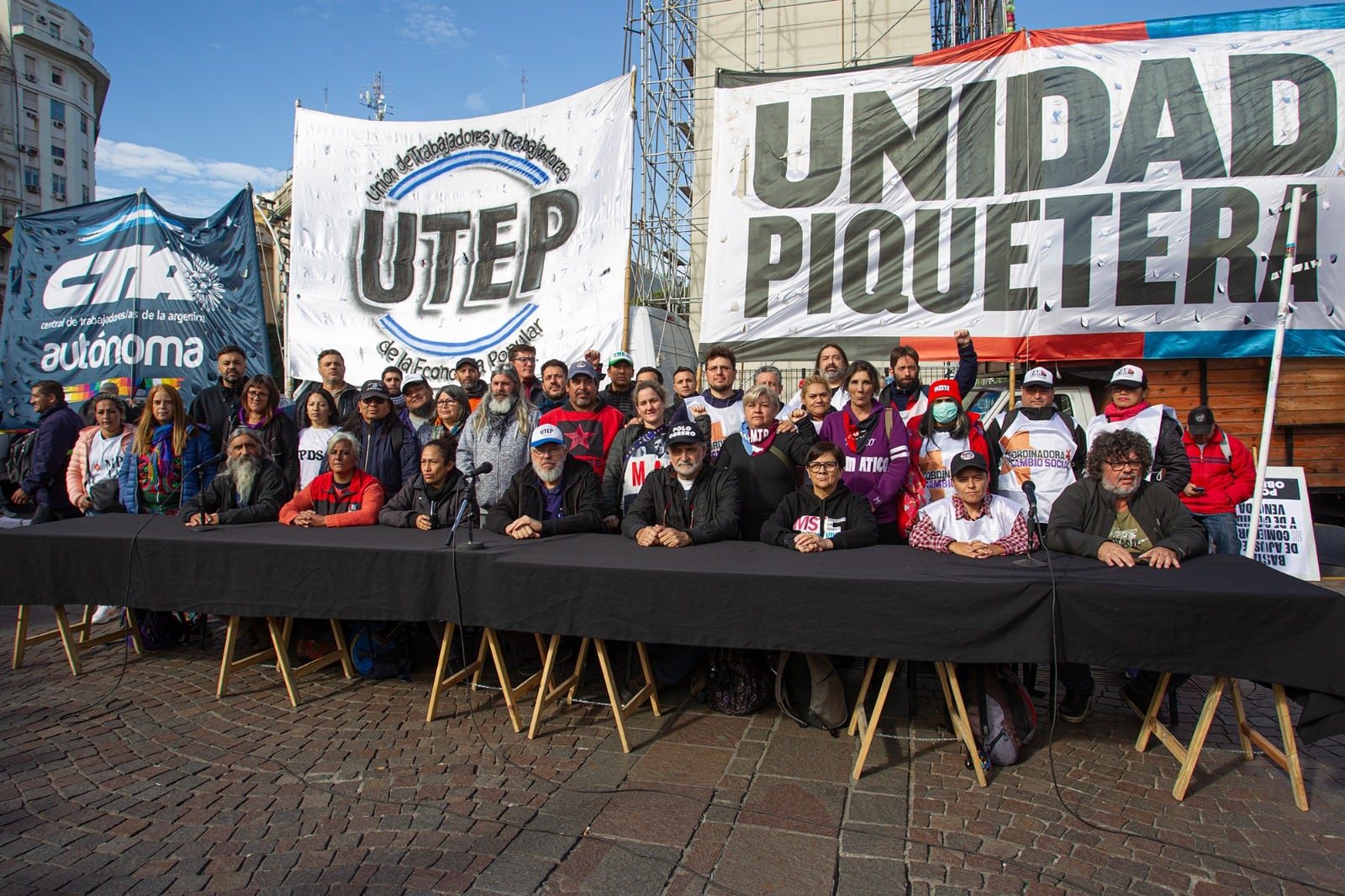 La UTEP, la CTA A y Unidad Piquetera convocaron a "un plan de lucha hasta que se resuelva el problema alimentario".