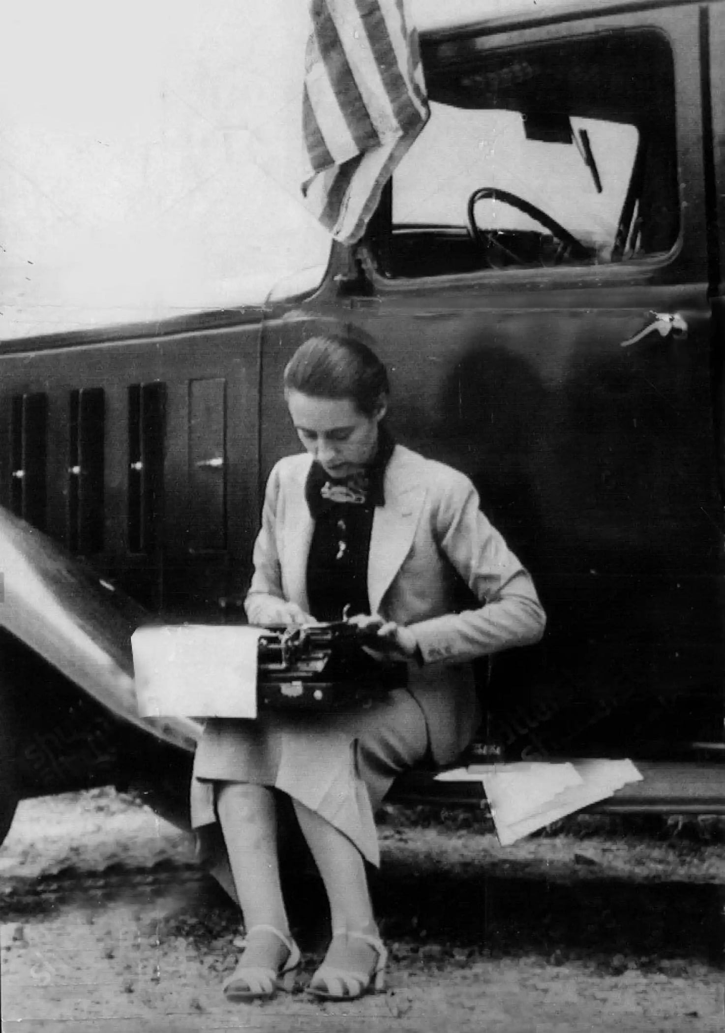 La estadounidense Frances Davis, reportera del Chicago Daily News