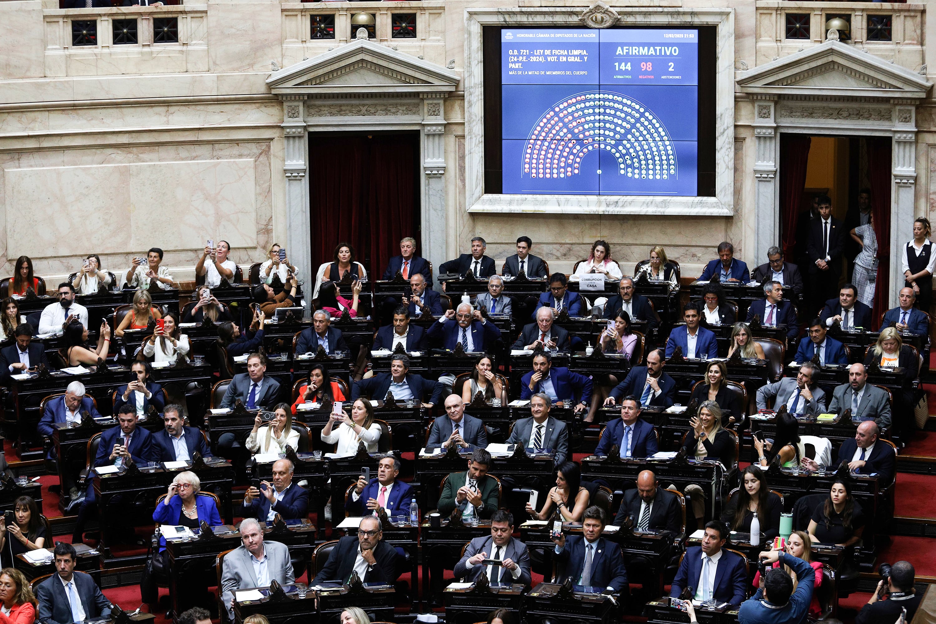 El oficialismo y sus aliados aprobaron Ficha Limpia la última semana.