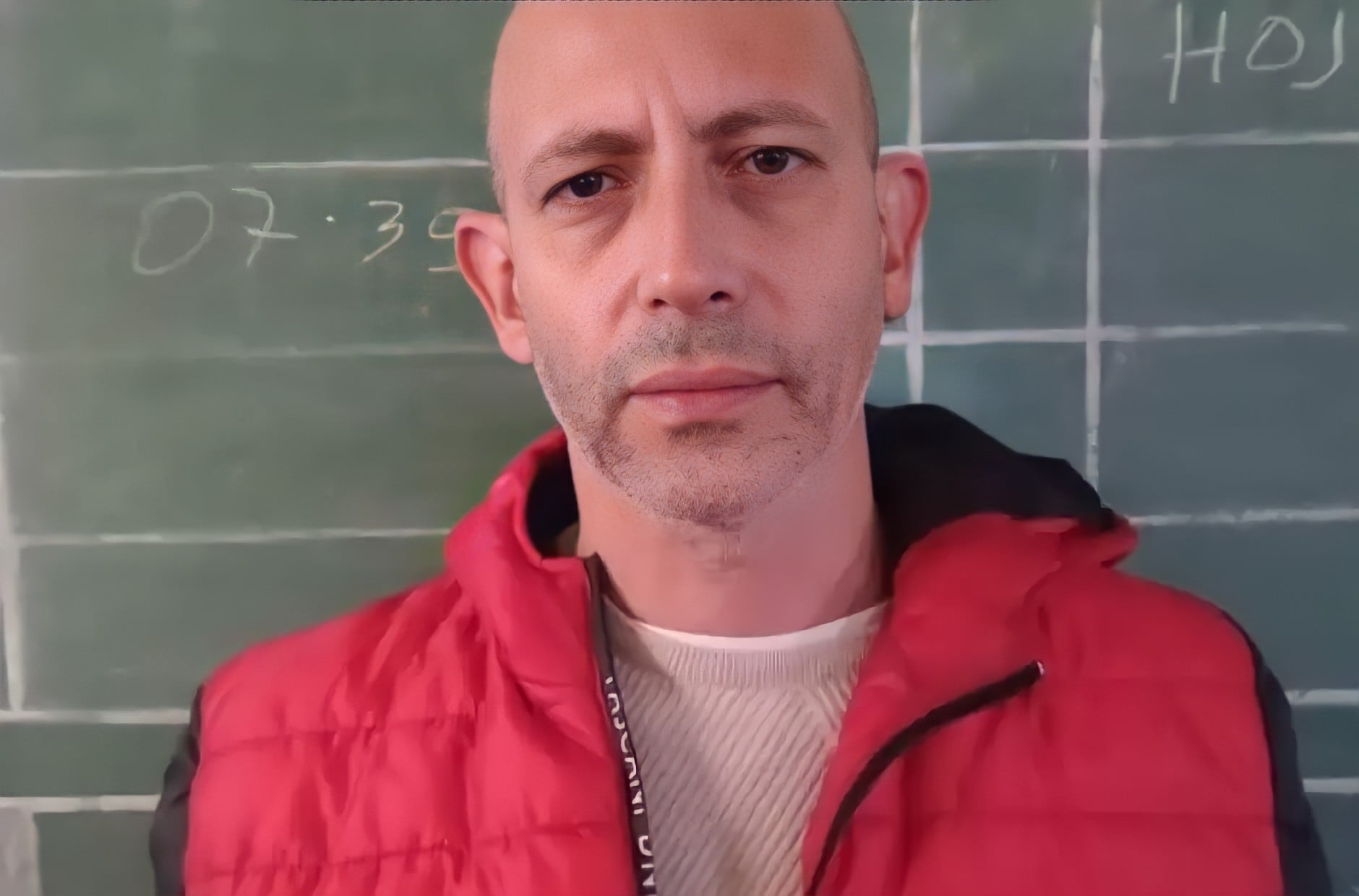 Foto difundida de Edgar Bacchiani desde el Penal de Miraflores, Catamarca. 