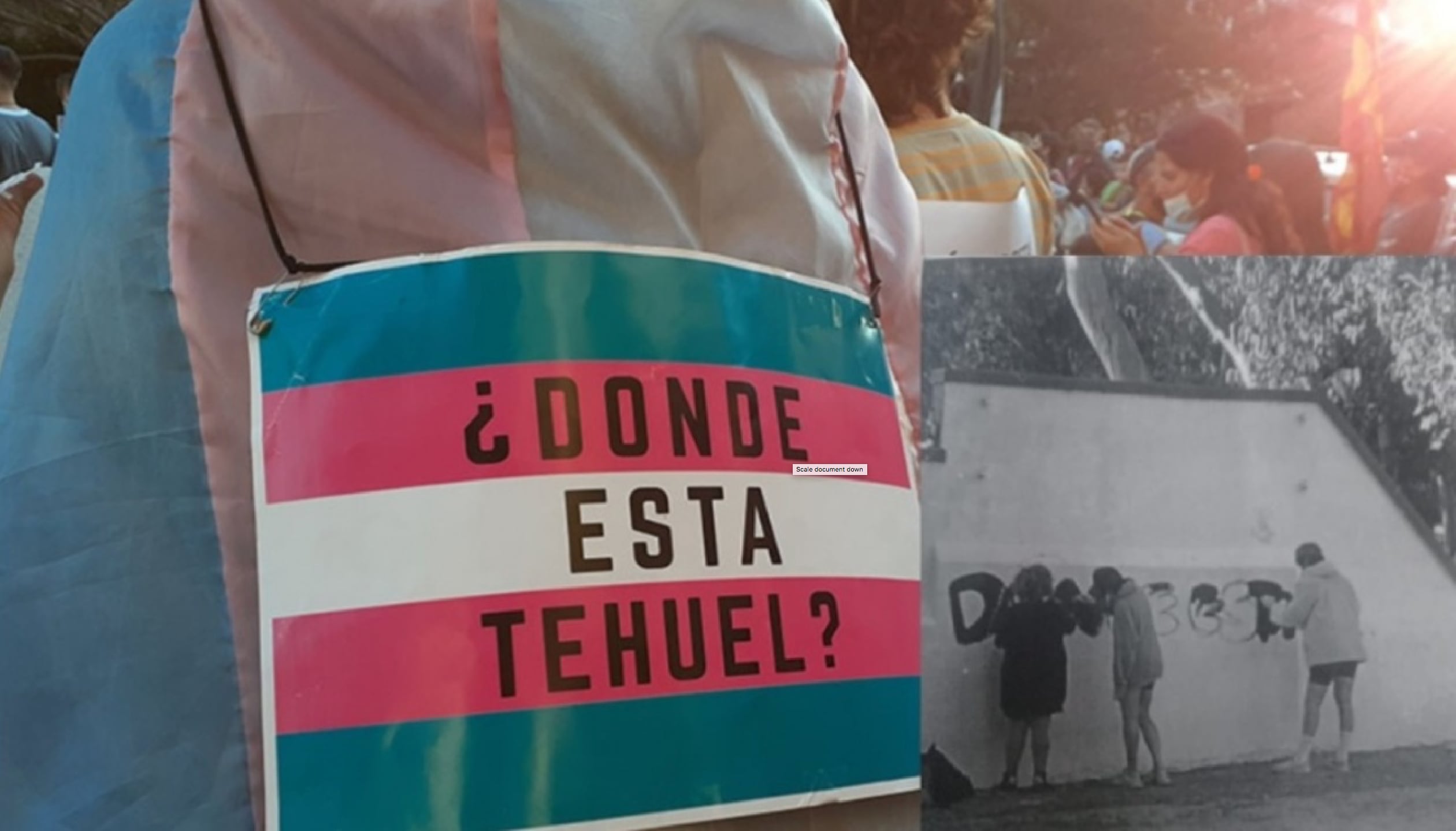 A Pierina Nochetti la quieren dejar sin trabajo por sospechar que es la autora de una pintada: "¿Dónde está Tehuel?"