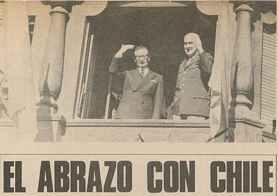 Allende en el encuentro con Lanusse en Salta, en 1971. 